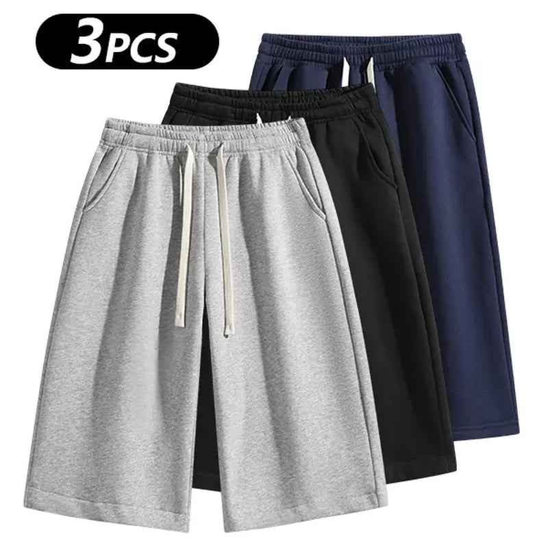 Summervibes Men’S Solid Color Shorts, Men’S Bermuda Shorts, Athletic Casual Shorts with a Belt and Pockets, Breathable Summer Casual Wear for Men, Summer Shorts, Spring New Release