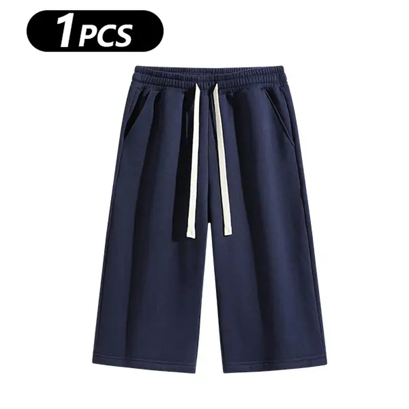 Summervibes Men’S Solid Color Shorts, Men’S Bermuda Shorts, Athletic Casual Shorts with a Belt and Pockets, Breathable Summer Casual Wear for Men, Summer Shorts, Spring New Release
