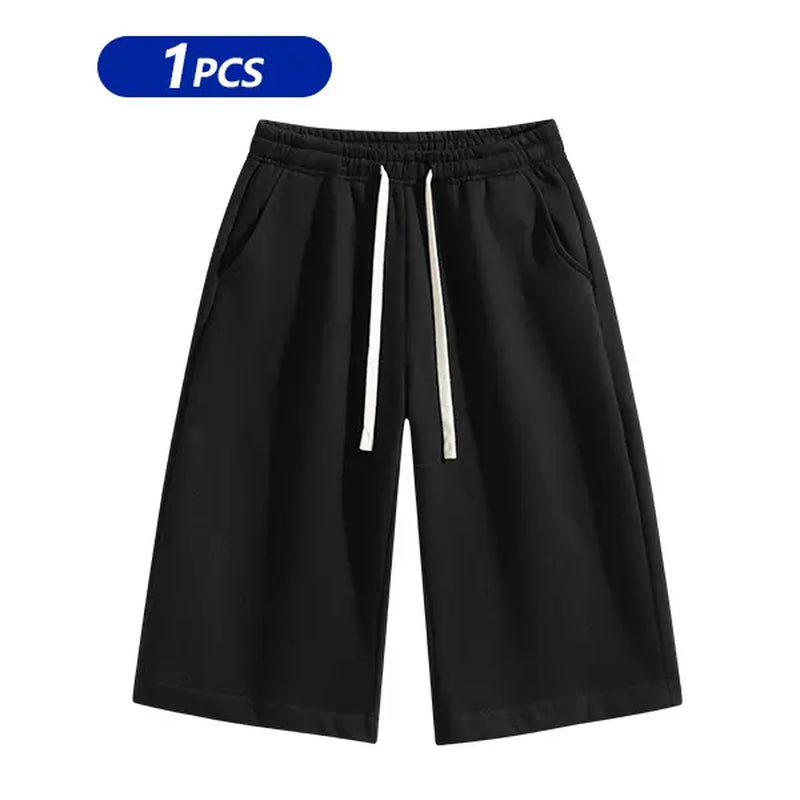 Summervibes Men’S Solid Color Shorts, Men’S Bermuda Shorts, Athletic Casual Shorts with a Belt and Pockets, Breathable Summer Casual Wear for Men, Summer Shorts, Spring New Release