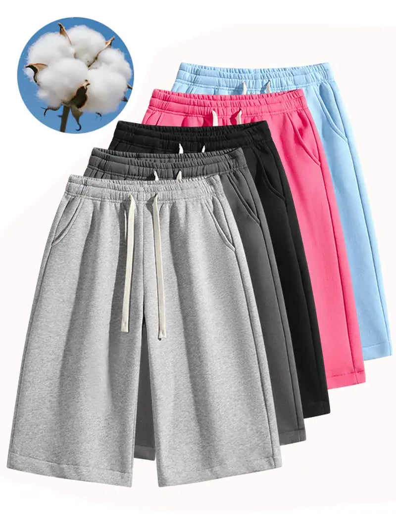 Summervibes Men’S Solid Color Shorts, Men’S Bermuda Shorts, Athletic Casual Shorts with a Belt and Pockets, Breathable Summer Casual Wear for Men, Summer Shorts, Spring New Release