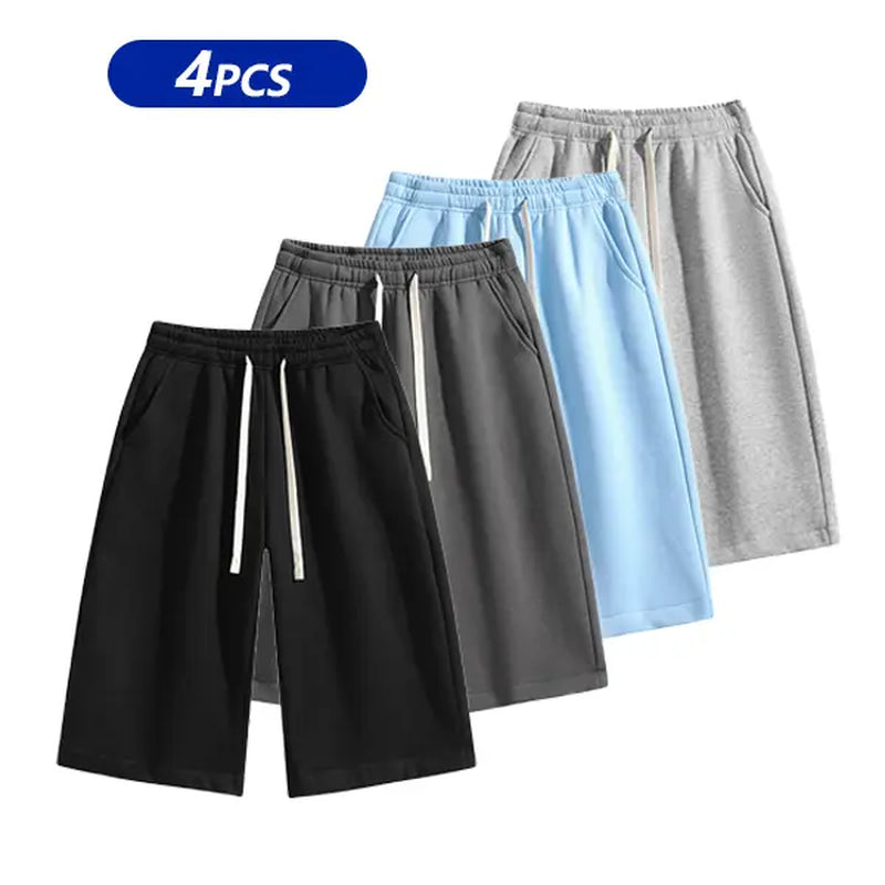 Summervibes Men’S Solid Color Shorts, Men’S Bermuda Shorts, Athletic Casual Shorts with a Belt and Pockets, Breathable Summer Casual Wear for Men, Summer Shorts, Spring New Release