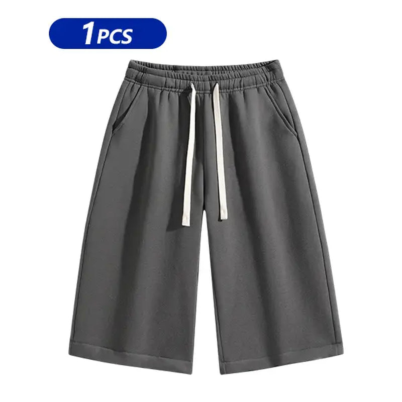 Summervibes Men’S Solid Color Shorts, Men’S Bermuda Shorts, Athletic Casual Shorts with a Belt and Pockets, Breathable Summer Casual Wear for Men, Summer Shorts, Spring New Release