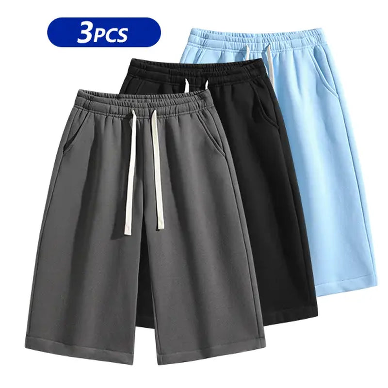 Summervibes Men’S Solid Color Shorts, Men’S Bermuda Shorts, Athletic Casual Shorts with a Belt and Pockets, Breathable Summer Casual Wear for Men, Summer Shorts, Spring New Release
