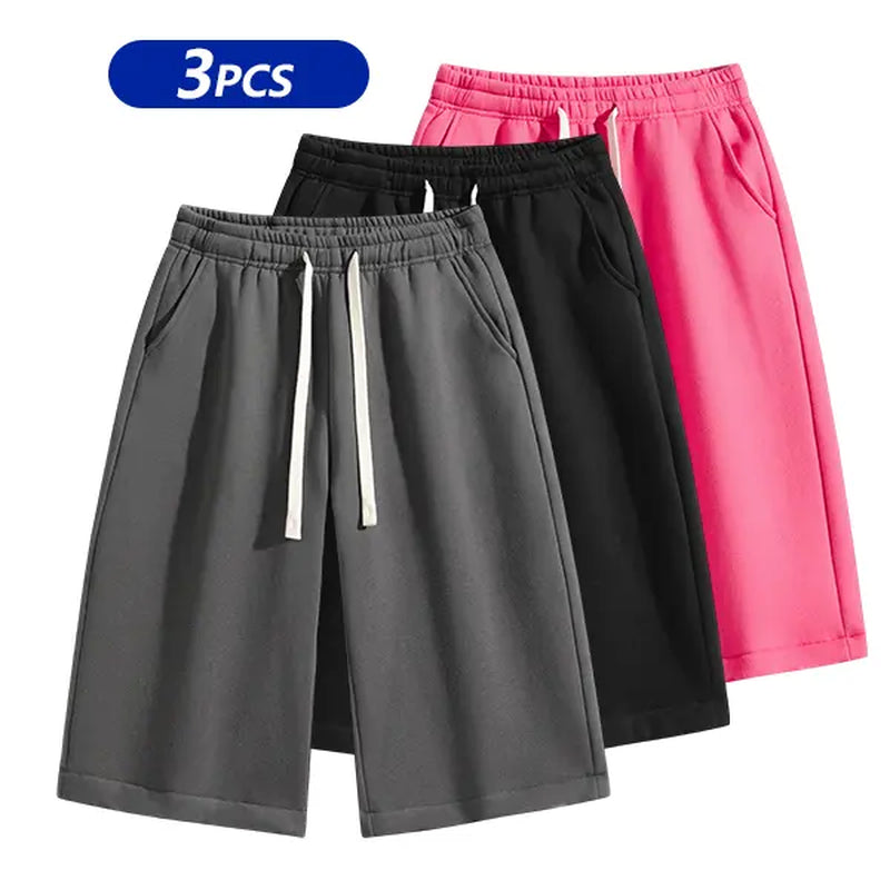 Summervibes Men’S Solid Color Shorts, Men’S Bermuda Shorts, Athletic Casual Shorts with a Belt and Pockets, Breathable Summer Casual Wear for Men, Summer Shorts, Spring New Release