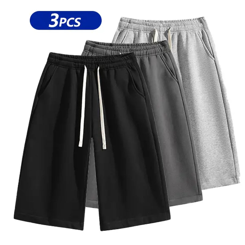 Summervibes Men’S Solid Color Shorts, Men’S Bermuda Shorts, Athletic Casual Shorts with a Belt and Pockets, Breathable Summer Casual Wear for Men, Summer Shorts, Spring New Release