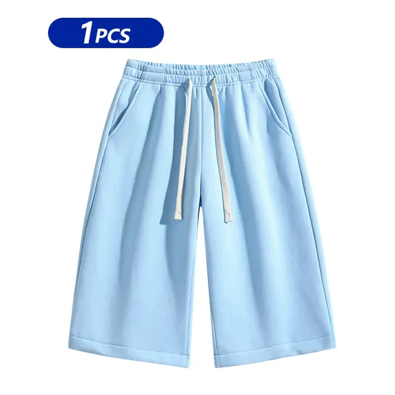 Summervibes Men’S Solid Color Shorts, Men’S Bermuda Shorts, Athletic Casual Shorts with a Belt and Pockets, Breathable Summer Casual Wear for Men, Summer Shorts, Spring New Release