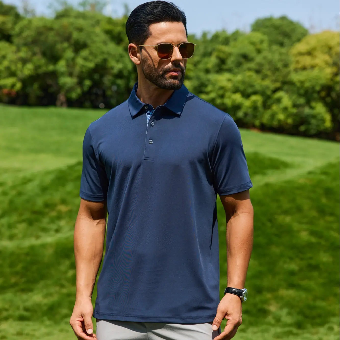 3-Pack Men'S Polo Shirts – Soft Breathable Cotton, Comfortable Short Sleeve Casual Fit, Classic Collared Polo Shirts for Work, Golf, Travel & Everyday Wear