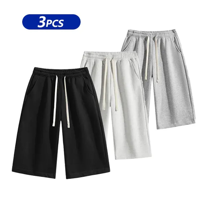 Summervibes Men’S Solid Color Shorts, Men’S Bermuda Shorts, Athletic Casual Shorts with a Belt and Pockets, Breathable Summer Casual Wear for Men, Summer Shorts, Spring New Release