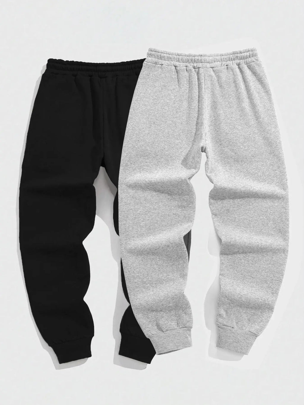Men'S Plain Pocket Drawstring Waist Pants, Casual Comfortable Regular Fit Jogger Pants for Gym Workout Running, Men'S Spring & Fall Trousers